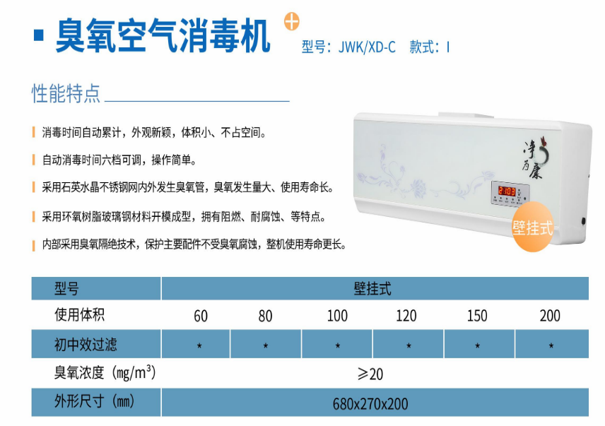 凈為康JWKXD-C款式Ⅰ（120?）壁掛式，臭氧空氣消毒凈化機(jī)1.png