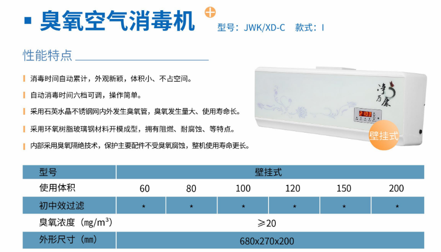 凈為康JWKXD-C款式Ⅰ（100?）壁掛式，臭氧空氣消毒凈化機(jī)1.png